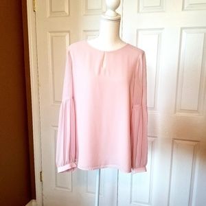 Express Pink long sleeve blouse